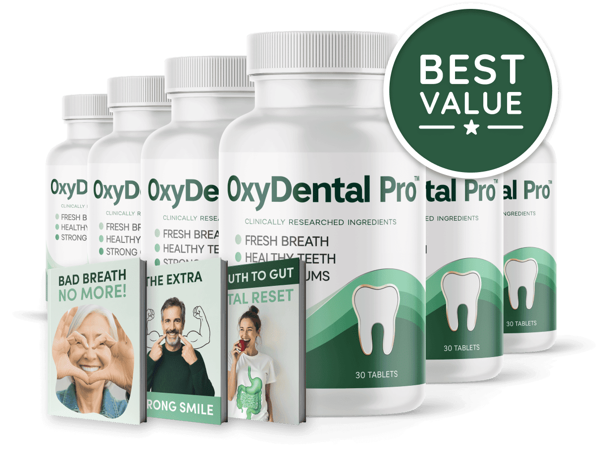 OxyDental Pro 6 bottle package with free bonuses